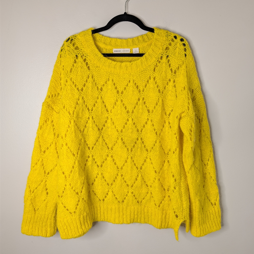 Sleeping On Snow Alpaca Pointelle Sweater